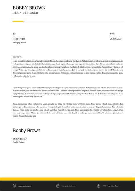 Download Cover Letter Template Word