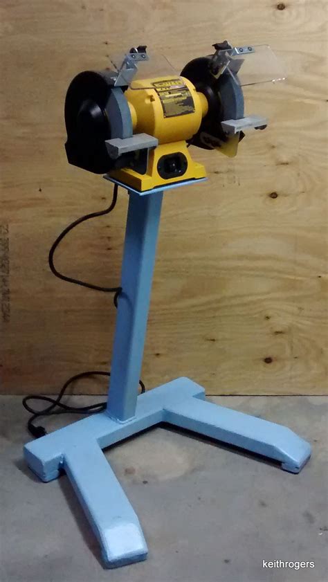 Building a grinder stand for a new bench grinder (or what to do with one wheel hub) i bought a new delta bench grinder but am. #DIY #welded #grinding #stand #weld #steel #carolina | Bench grinder, Welding projects, Welding