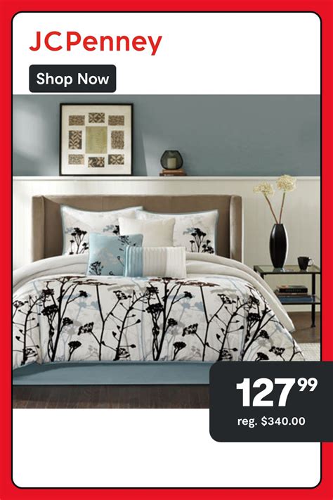 Madison Park Kira 7 Pc Comforter Set One Size Blue Comforter Sets Comforters Bedding Sets