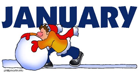 Months Of The Year January Clip Art Library