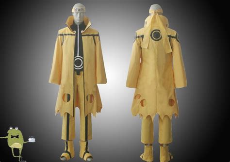Naruto Uzumaki Tailed Beast Mode Cosplay Costume Cloak Gentlemint