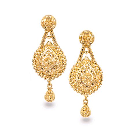 22ct Gold Bridal Earring In Filigree Design 695 00 00