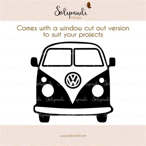 Vw Camper Van Minibus Svg And Dxf Cut By Solipandidesigns