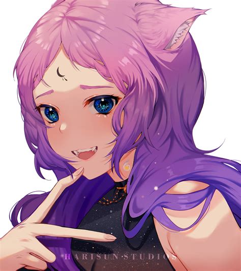 Artstation Cat Anime Girl