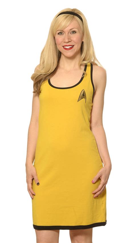Her Universe Womens Star Trek Gold Command Dress Star Trek Costume