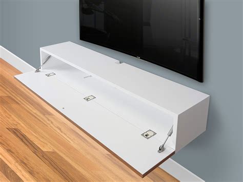 Maybe you would like to learn more about one of these? White Floating TV Stand, Wall Mount Media Console | Spark ...