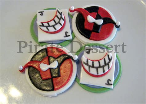 Edible Joker Cupcake Toppers Villains Set Batman Villains Etsy