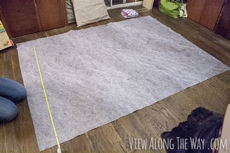 How To Make A Diy Faux Fur Rug View Along The Way