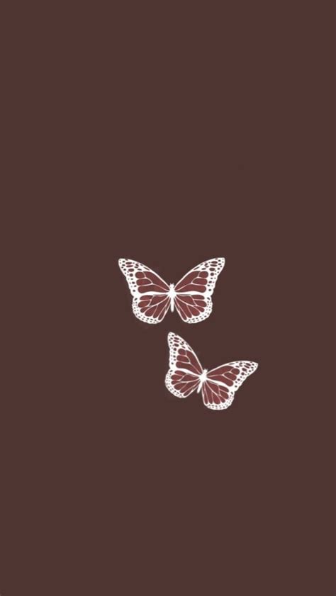 Brown Butterflies In 2022 Aesthetic Iphone Wallpaper Brown