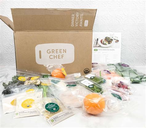 April 2018 Green Chef Omnivore Subscription Box Review And Coupon Green Chef Organic Food