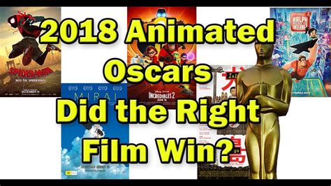 All movie directors have to start somewhere. 2018 Animated Oscars: Did the Right Film Win? - YouTube