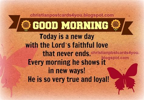 Good Morning With Gods Love Christian Cards For You