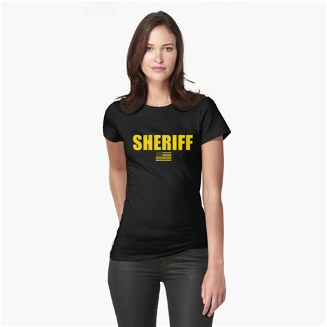 Sheriff Uniform T Shirt By Bluelinegear Redbubble