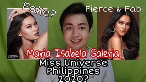 Maria Isabela Galeria Miss Universe Philippines 2020 Youtube