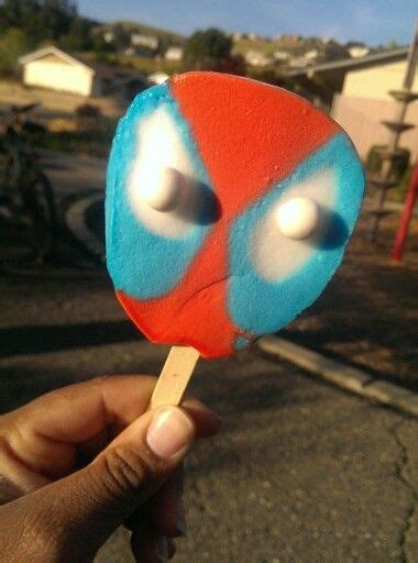 My Spider Man Ice Cream Looks Like It Has Derp Face 😄 Spiderman Ts