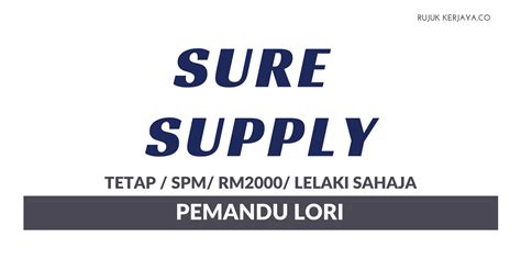 Equipped with the latest safety protection technology, modern apparel technology, material research development and sophisticated manufacturing collaboration, we are able to provide quality products, solutions, technical support and. Sure Supply Sdn Bhd • Graduan