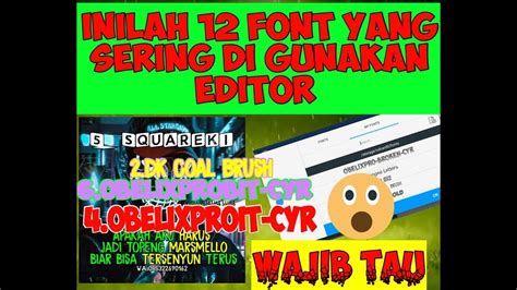 Maybe you would like to learn more about one of these? Font yang sering di gunakan editor | Font untuk quotes ...