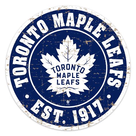 Toronto Maple Leafs 22 Pvc Distressed Logo Wall Sign Shoprealsports