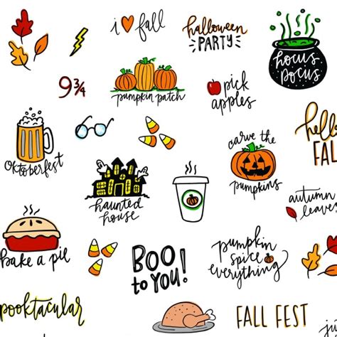 Printable Fall Stickers Printable Word Searches