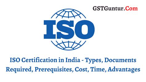 Iso Certification In India Types Documents Required Prerequisites