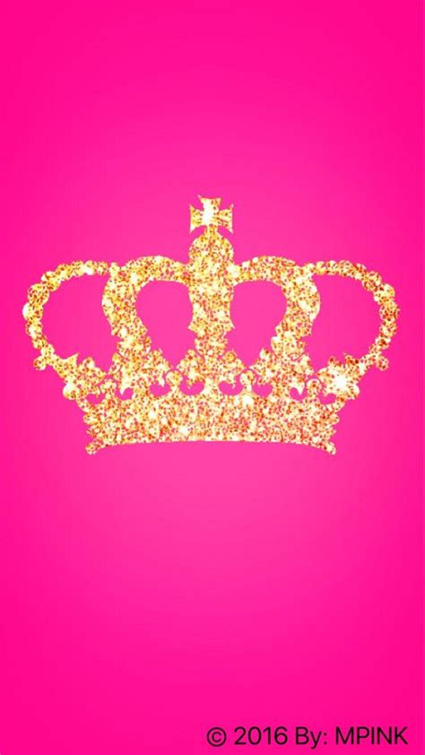 Pink Princess Crown Wallpaper