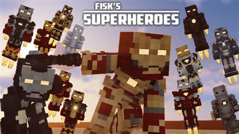 Minecraft Fisks Superheroes Iron Man Heropack Mark 42 Iron