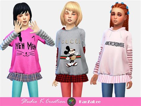 Studio K Creation Hoodie Sweatshirt For Child Sims 4 Downloads