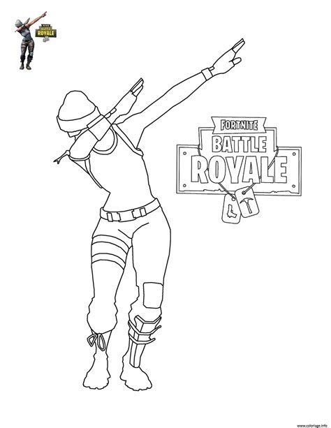 Découvrez comment obtenir cette fortnite skin ✅ toutes les informations sur veinarde ici ④nite.site. Coloriage Fortnite Battle Royale Dab - JeColorie.com