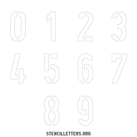 Free Printable Numbers Stencils Design Style 213 Army Stencil Letters Org