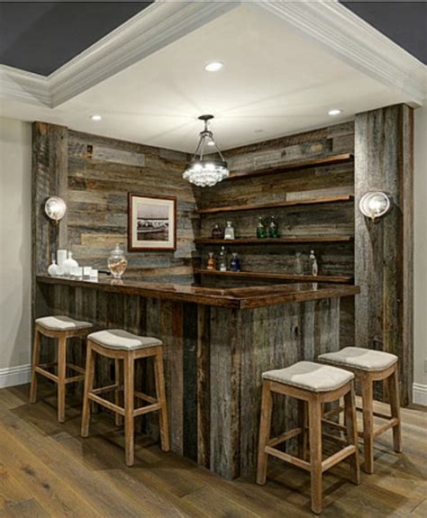 Check spelling or type a new query. Reclaimed barnwood corner and bar | Home bar designs, Diy ...