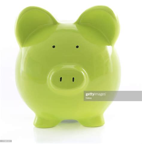 Green Piggy High Res Stock Photo Getty Images