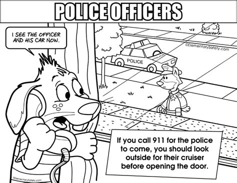 Call 911 Coloring Pages Sketch Coloring Page