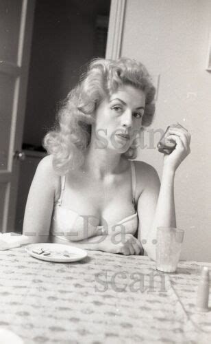 1950s ron vogel negative sexy blonde pinup girl lynn davis cheesecake