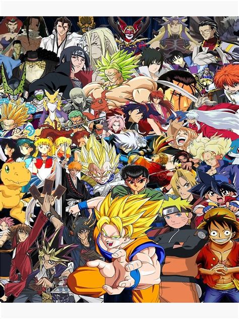 All Anime Characters Posterundefined By Mohamed Amine El Azrak