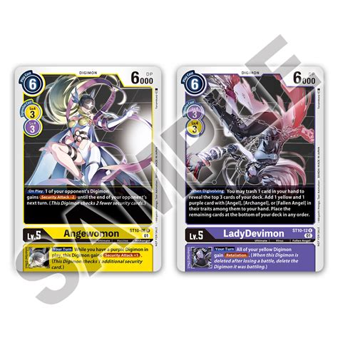 Digimon Card Game Tamer Goods Set Angewomon Ladydevimon Digimon