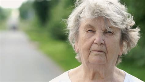 Portrait of Smiling Mature Old Stock Footage Video (100% Royalty-free