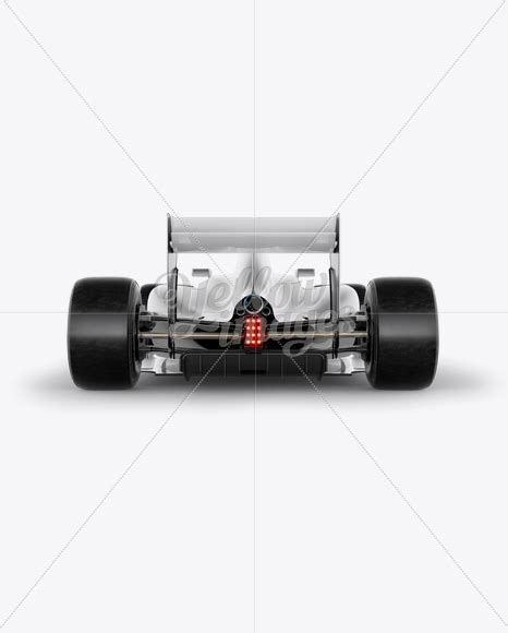 Formula 1 racing car psd mockup. Formula One Car Mockup Back View in Vehicle Mockups on ...