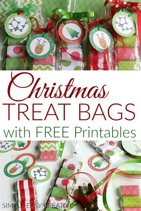 Christmas Treat Bags with Printables: Holiday Inspiration - Hoosier Homemade