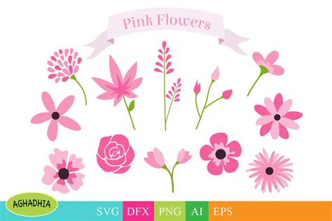 Download Flowers SVG, Flower Bundle, Floral Element SVG.