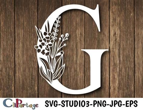 Free Free 198 Floral Letter G Svg SVG PNG EPS DXF File