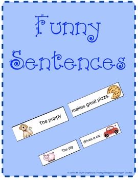 Any movie that has none of the following: Mixed Up Funny Sentences by Donna Glynn Kinderglynn | TpT