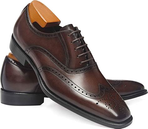 Amazon.com | FRASOICUS Men's Dress Shoes Classic Leather Business ...