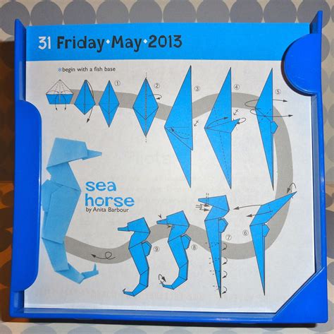 Origami Bild Step By Step Origami Seahorse Instructions