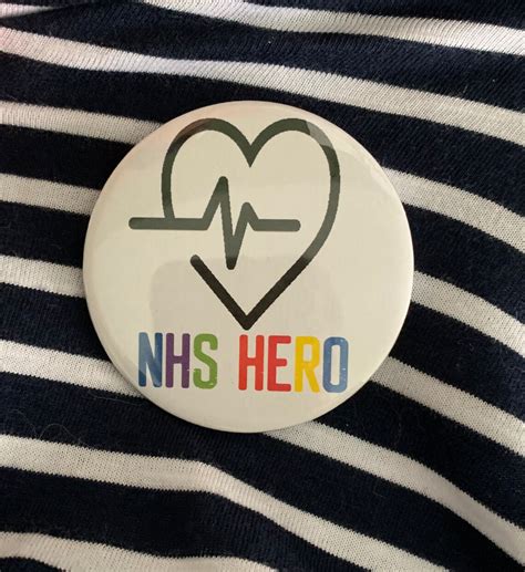 Nhs Hero Badge Nurse Badge Doctor Pins Healthcare Worker Etsy