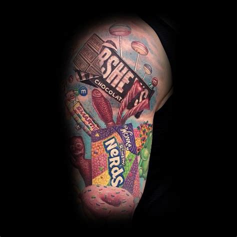 60 Cool Candy Tattoo Ideas For Men [2024 Inspiration Guide]
