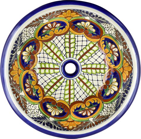 Ceramic sinks are made using a blend of clays, fillers, and fluxes that are mixed and fused together during the firing low fire clays, on the other hand, are fired at temperatures below 1200 °c. Puebla Talavera Ceramic Round Drop-In Bathroom Sink