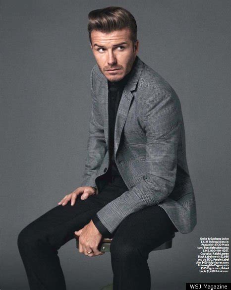 David Beckham Suits Up For Wsj Magazine Photos Huffpost