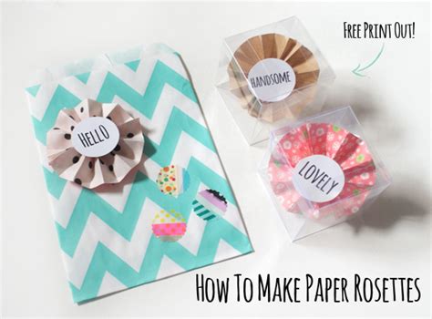 They used their new material, paper, to make the cards, and they. DIY: How To Make Paper Rosettes (Free Print Out!) | Miss V ...