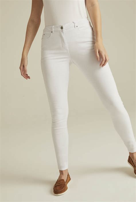 White Mid Rise Authentic Skinny Jeans Long Tall Sally