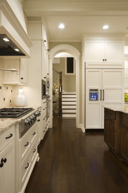 My kitchen cabinets are white dove and my countertops are basilica by cambria. White Dove Kitchen Cabinets - Transitional - kitchen ...